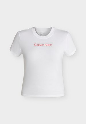 Calvin Klein, COMMUTER BABY TEE - Printtipaita - classic white