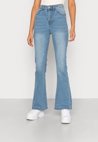 Denim Project CARO FLARED JEANS - Zvonové džínsy - light blue