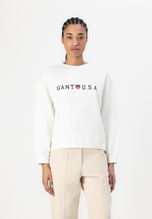 GANT SHIELD USA  - Sweatshirt - eggshell