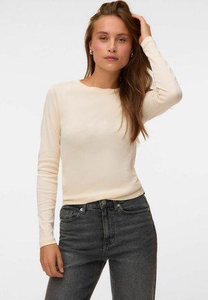 Vero Moda, BLOUSE AWBONNIE TOP - Langærmet T-shirt - whitecap gray
