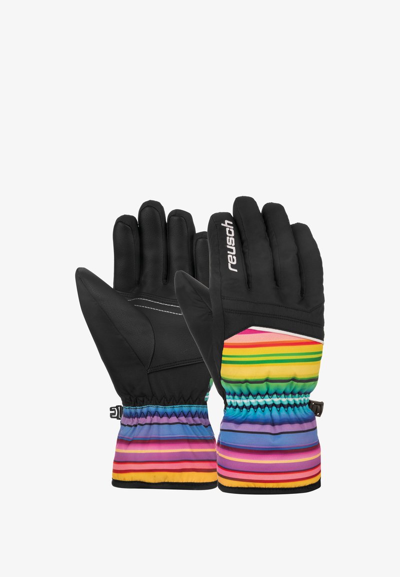 Reusch Fingerhandschuh - black multicol lines