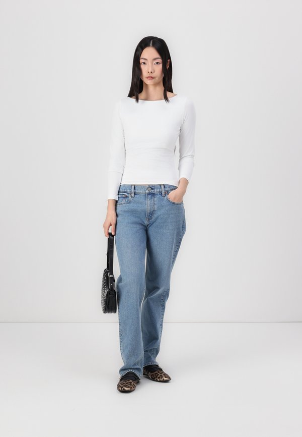 Soft Stretch Seamless Fabric Open-Back Top - Long sleeved top3