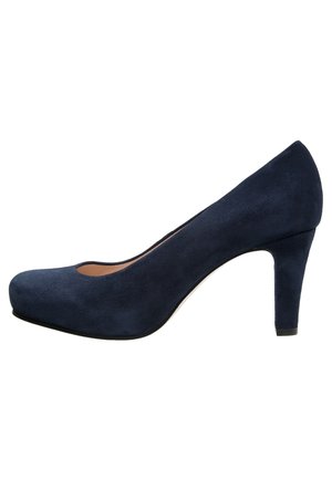 Lodičky s platformou - dark blue