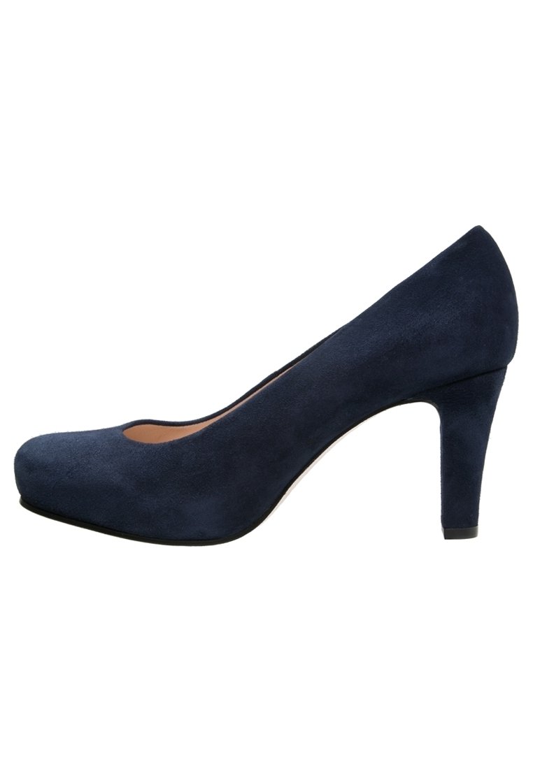 Unisa Lodičky s platformou - dark blue