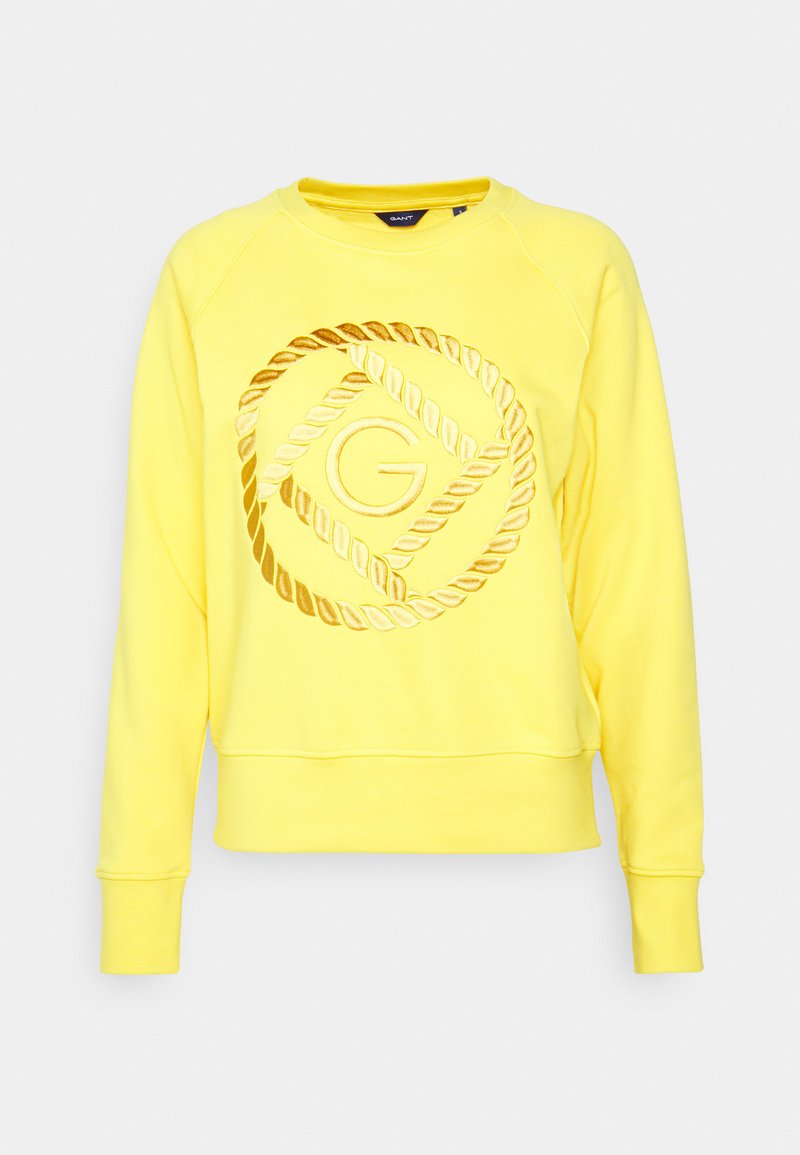 Damen Sweatshirts | GANT ROPE ICON C NECK Sweatshirt solar power/gelb - VS66472 Damen Sweatshirts | GANT ROPE ICON C NECK Sweatshirt solar power/gelb - VS66472