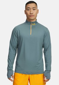 LAUNCH PRO 1/4 ZIP - Pitkähihainen paita - jasper blue