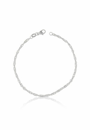 BRACELE SINGAPUR , 19CM, 2.4MM - Bracciale - weißgoldfarben