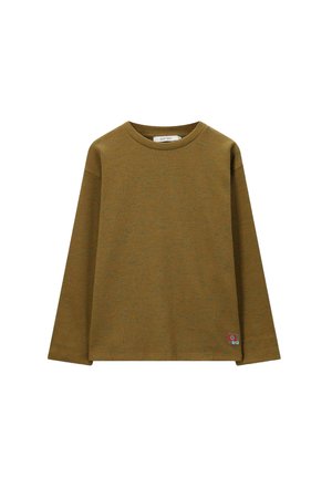 STRUKTURIERTES - Langarmshirt - dunkelgrün