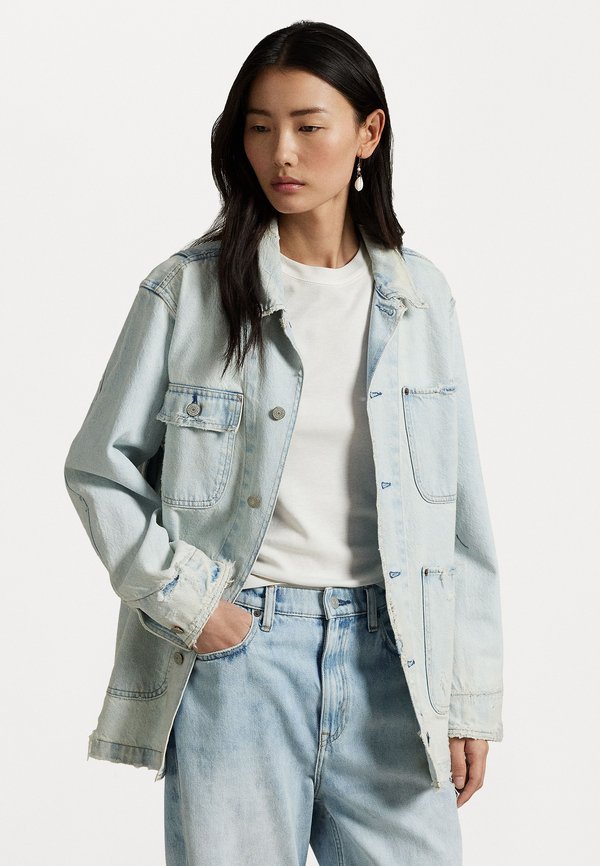 RIGID DENIM UNLINED FIELD JACKET - Denim jacket - motta wash