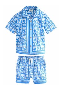 Next - REGULAR FIT - SHORT SLEEVES PRINTED SET  - Shorts - blue tile aop Thumbnail-Bild 1