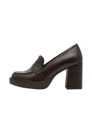 Tamaris TROTTEUR - Escarpins à plateforme - mahogany