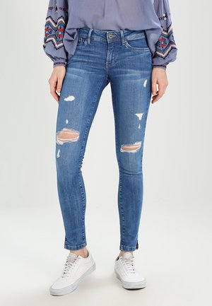 Jeans Skinny Fit - destroyed denim