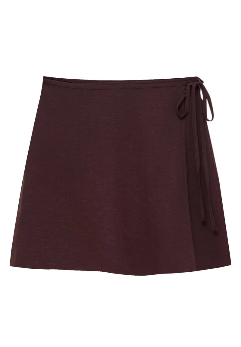PULL&BEAR A-lijn rok donkerrood