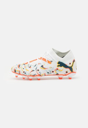FUTURE 7 MATCH CREATIVITY FG/AG - Football boots firm ground - white/ocean tropic/turquoise surf/hot heat/sun stream