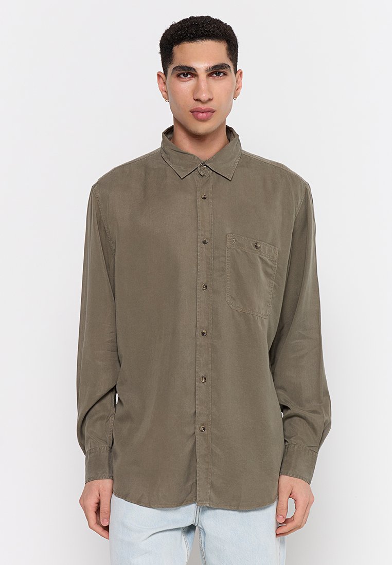 7 For All Mankind Overhemd kaki 7 For All Mankind Overhemd kaki