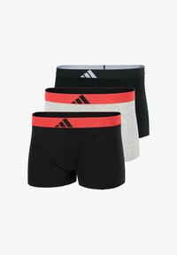 Sélectionné, noir/gris ceinture corail/noir ceinture corail