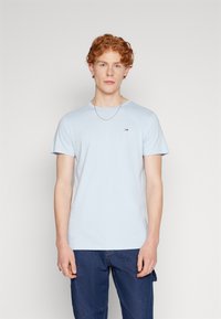 Tommy Jeans SLIM TEE - T-shirt - bas - breezy blue