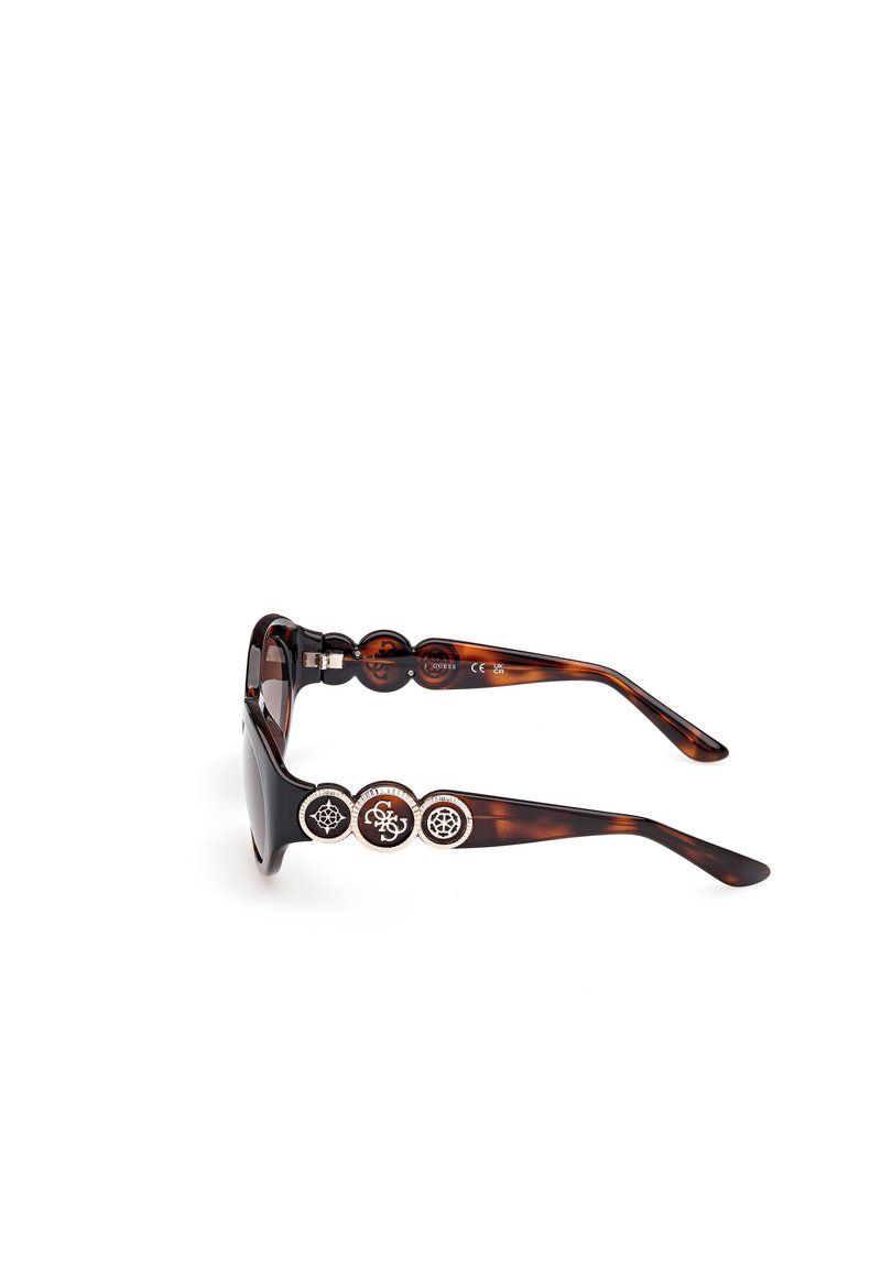 Lunettes De Soleil GUESS GU9213 - Marron Havane Verres Miroir Vert - Catégorie 3 - UV400 - Unisexe