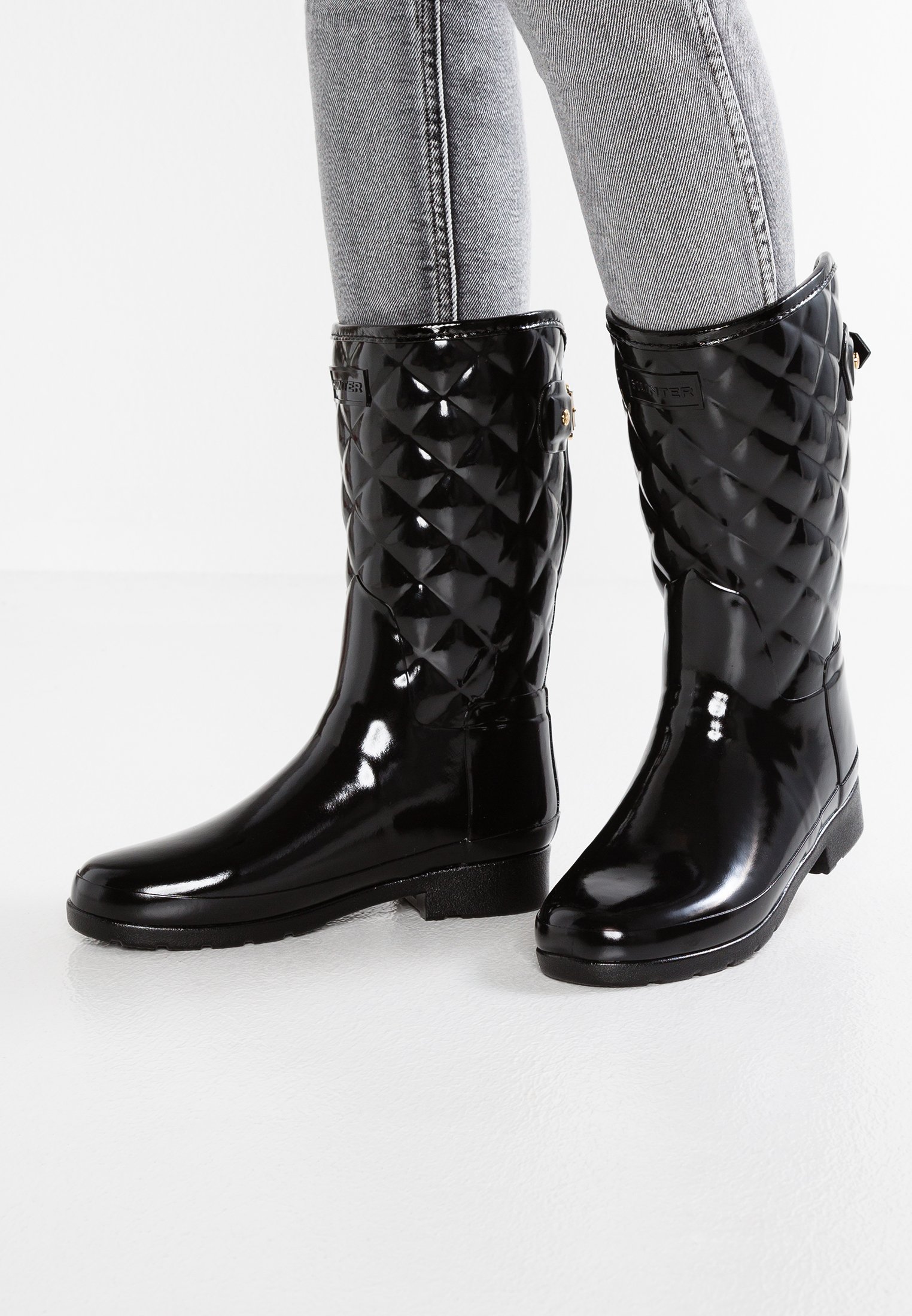 hunter quilted short boots