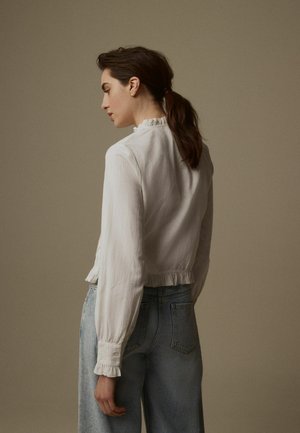 Laura Ashley TRIM PINTUCK  - REGULAR FIT - Pogājama blūze - white