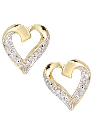 DIAMANT L'ÉTERNEL HEART - Øreringe - gold coloured