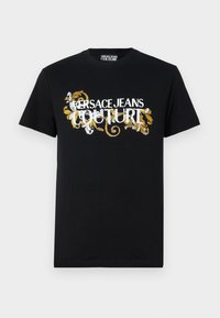 T-shirt con stampa - black/gold