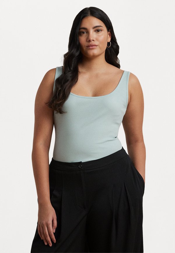 STRETCH COTTON TANK - Top - aqua pearl
