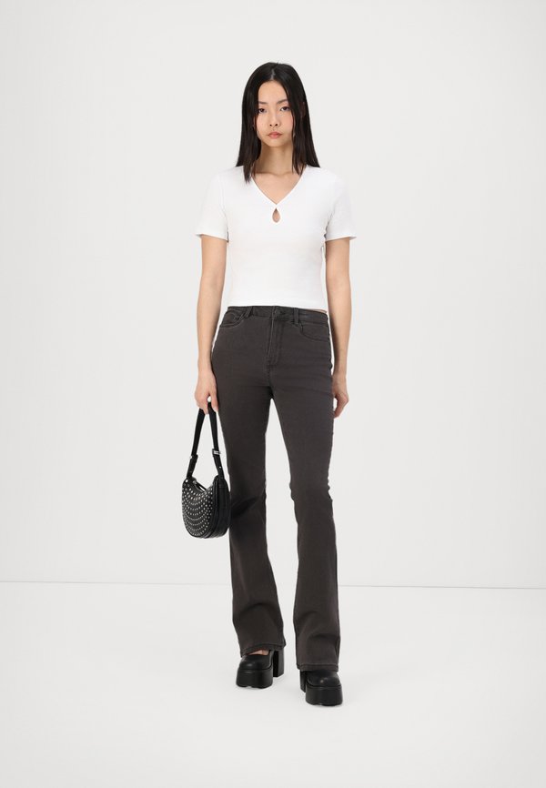 NMMAYA O NECK CUTOUT - Print T-shirt4