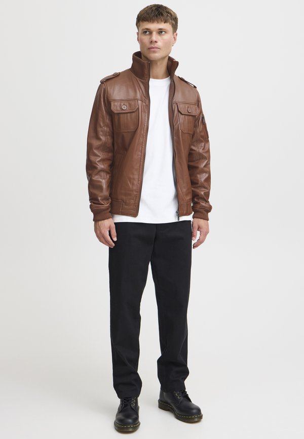 SDFAMASH - Leather jacket - golden bro3