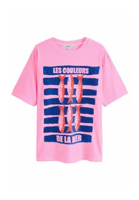SARDINES GRAPHIC SHORT SLEEVE CREW NECK - Tričko s potlačou - bright pink