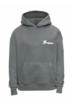 Dropsize, HEAVY LOGO DESIGN - Kapucnis pulóver - acid washed grey