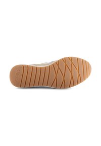 Gabor schoenzool met een gumrubberen loopvlak, met een gestructureerd patroon van diagonale groeven en een gestempelde maat van 4½.
