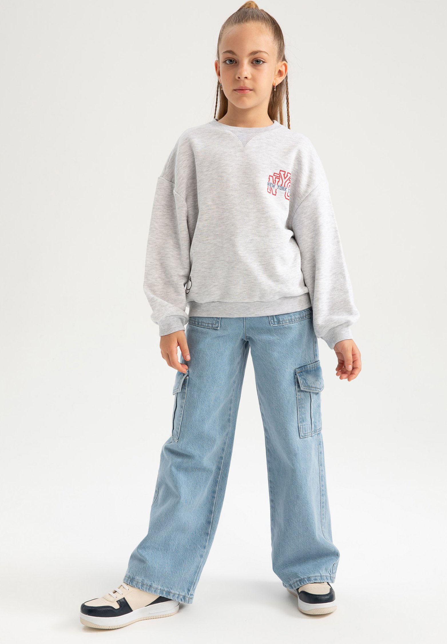 DeFacto MICKEY MINNIE STANDARD CHARACTERS - Sweatshirt - grey/grå -  Zalando.se