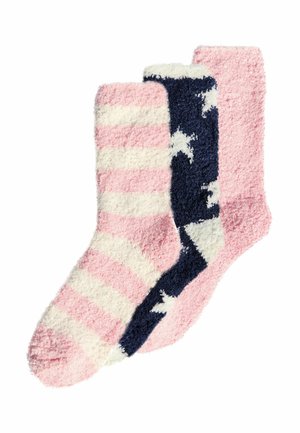 COSY 3 PACK - Socken - pink and navy star