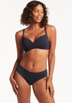 SEA LEVEL ESSENTIALS CROSS FRONT MOULDED - Bikini pezzo sopra - night sky