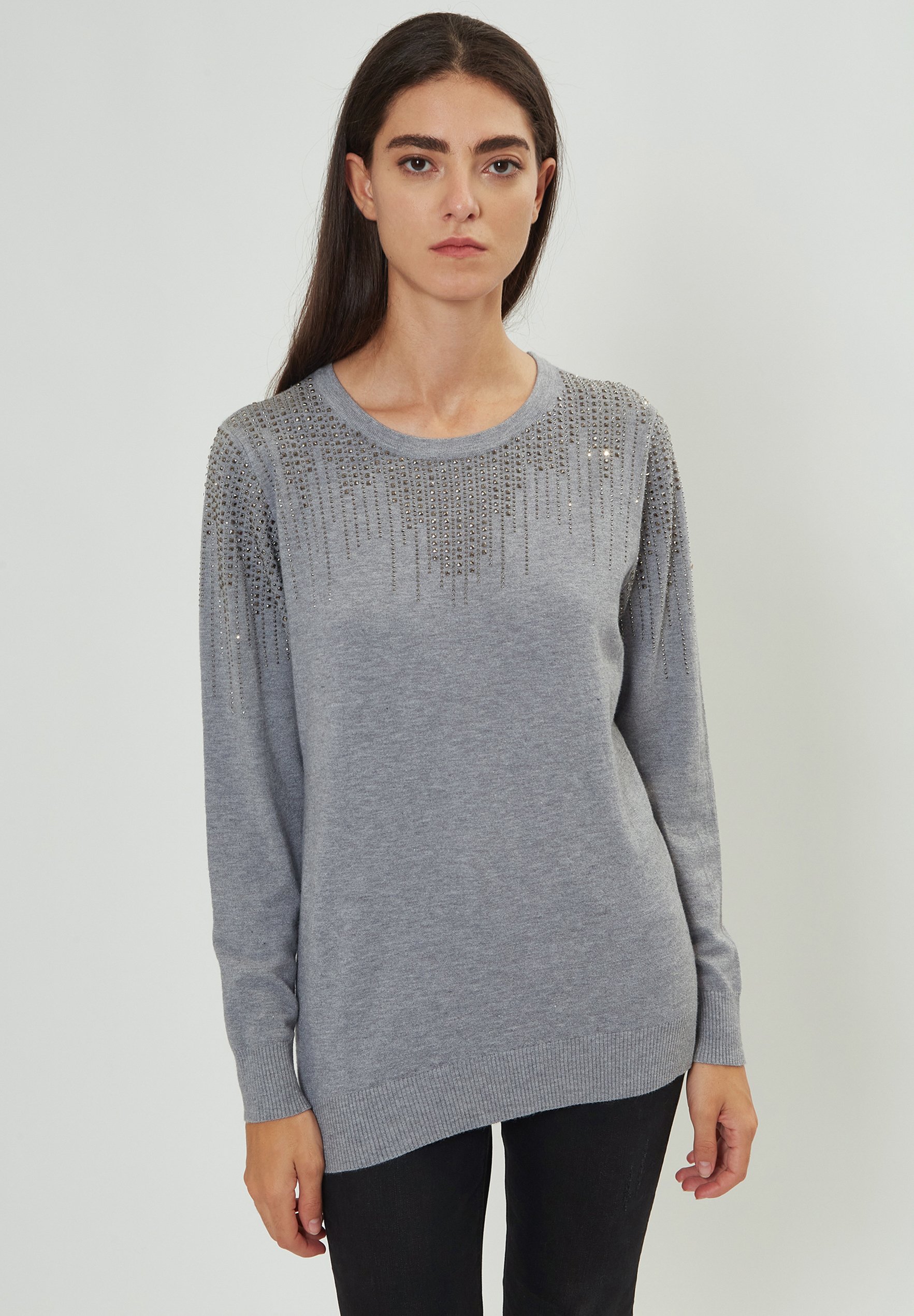 INFLUENCER FANCY - Trui - grey/grijs - Zalando.nl