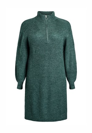 Zizzi Abito in maglia - sea moss melange