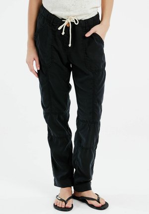 PRTLEAF - Stoffhose - true black