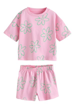 Next, REGULAR FIT - SHORT PYJAMAS 3 PACK  SET - Nachtwäsche Set - pink blue