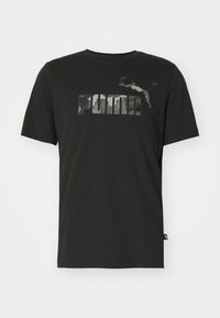 Puma CAMO GRAPHIC TEE - T-Shirt print - black/schwarz - Zalando.at