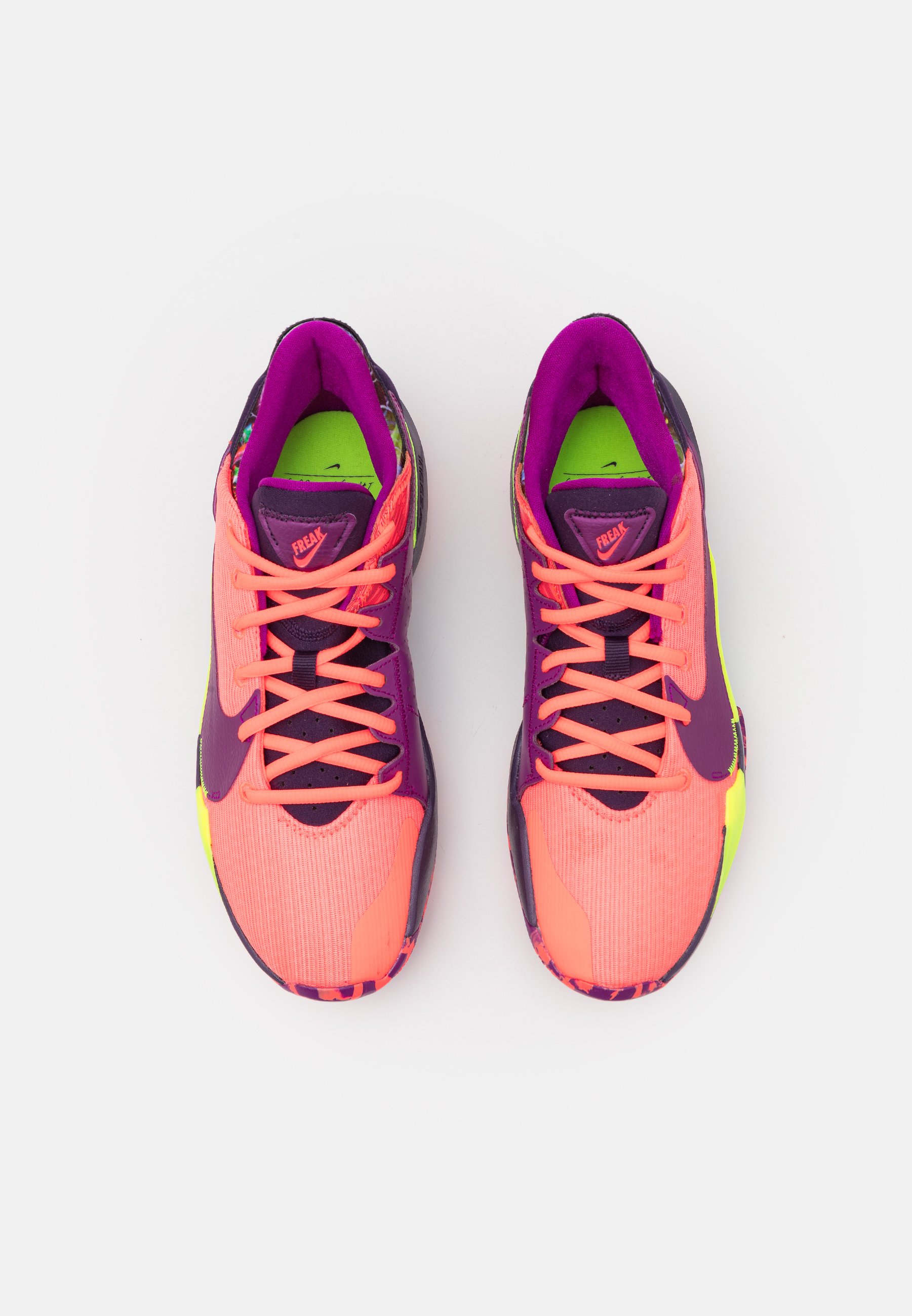bright pink basketball shoes