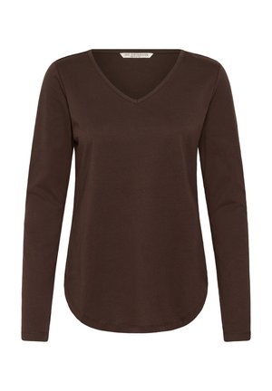 Love Copenhagen, LCDEVIKA V-NECK - Langærmet T-shirt - java