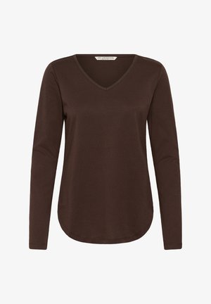 Love Copenhagen, LCDEVIKA V-NECK - Langærmet T-shirt - java