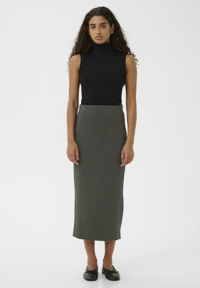 Jupe Crayon Mi-longue Noire Taille 38 - Occasion En Parfait état, Polyester