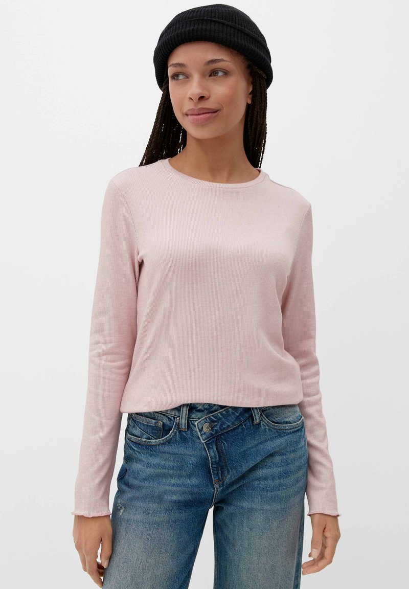 QS Langarmshirt - pfirsich