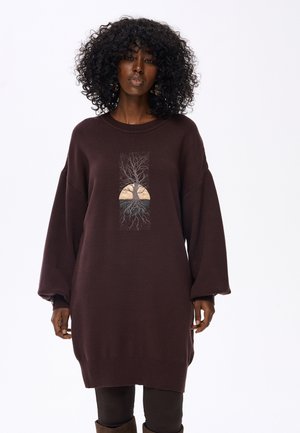 Strickkleid - brown