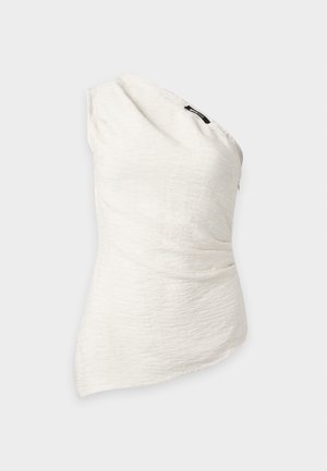 Gina Tricot, ONE SHOULDER  - Μπλούζα - creme