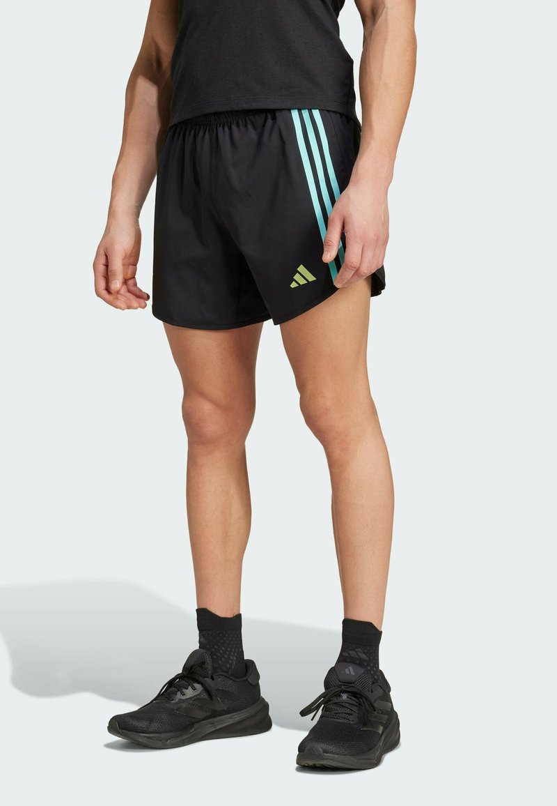 adidas Performance OWN THE RUN 3-STRIPES - Sportske kratke hlače - black flash aqua