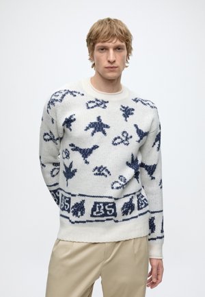 Scotch & Soda EXTRA DROPPED SHOULDER - Trui - eggnog