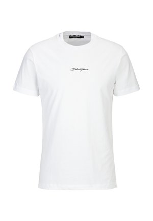 SIGNATURE LOGO - T-shirt imprimé - white